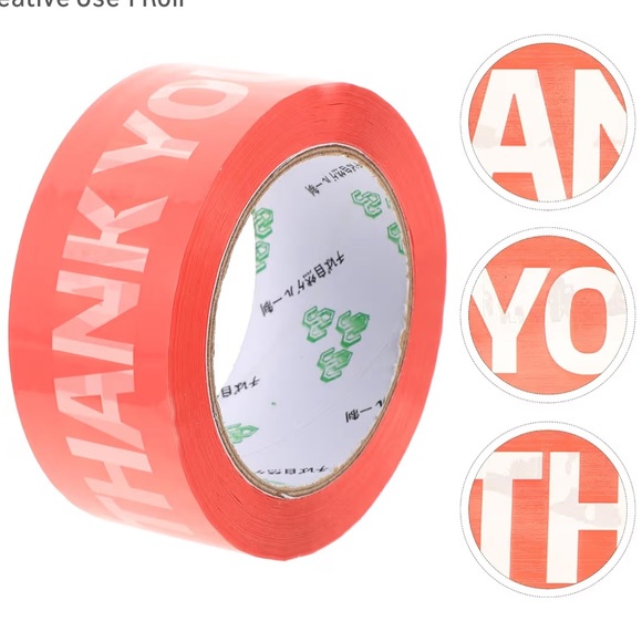 Thank You Packaging Tape for Parcel Wrapping and Shipping 11.38 Feet-1 Roll - Picture 6 of 9